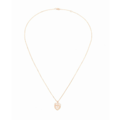 Pendentif sur chaîne Double Cœurs R10