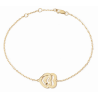 Bracelet sur chaîne Double Cœurs R10 Bracelet sur chaîne Double Cœurs R10